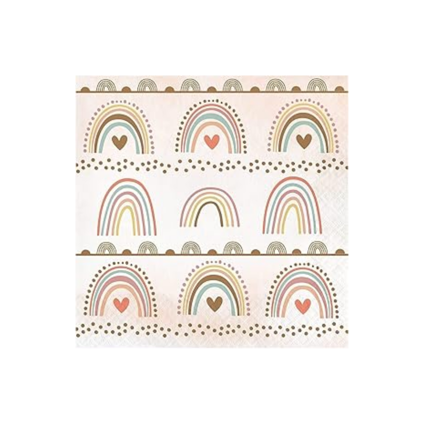 Boho rainbow servilleta grande