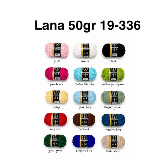 Item:19-336 Acrylic Yarn 50gramos pkt/12pcs